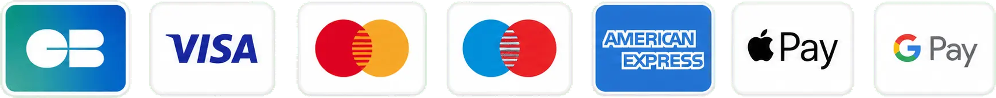Moyens de paiement acceptés
